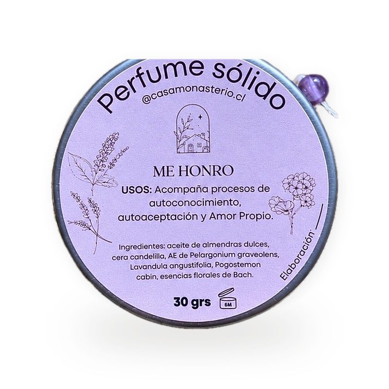 Perfume sólido Me Honro